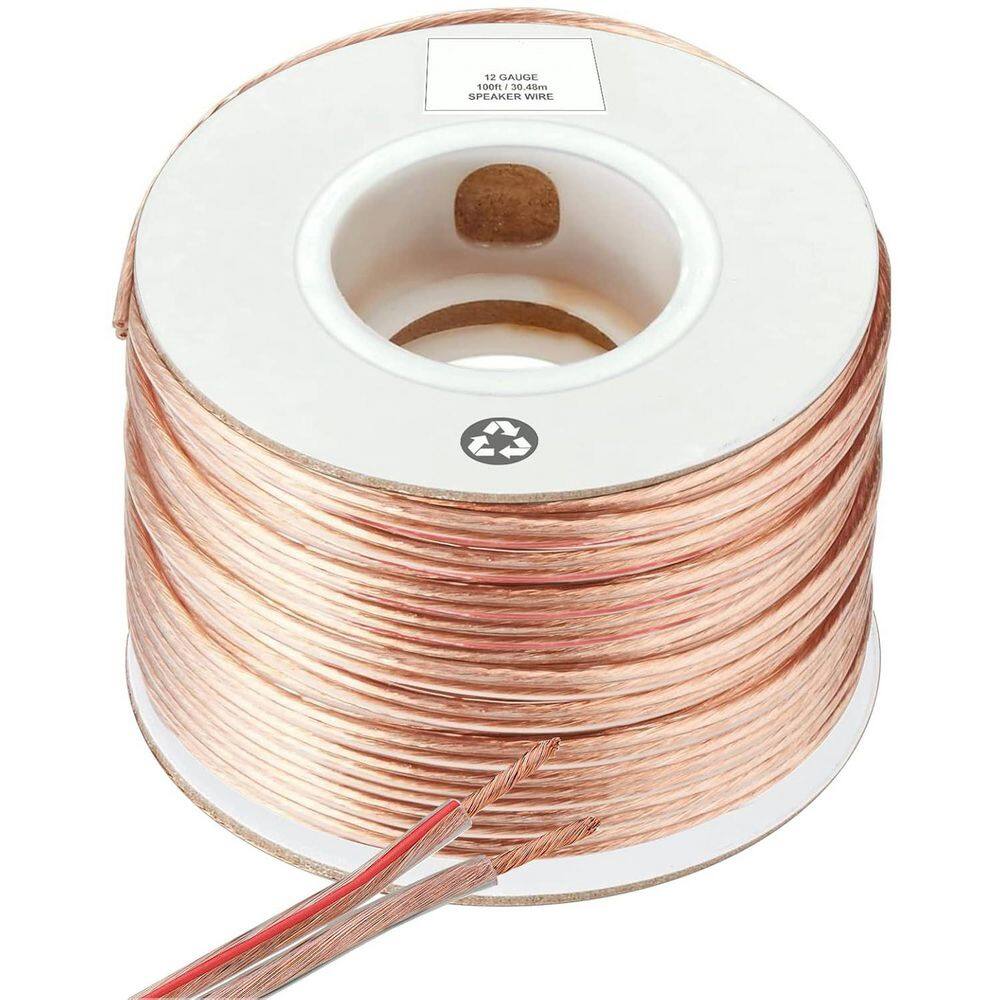12 / 2-Conductor Stranded CCA In-Wall Speaker Wire with Clear PVC Jacket and Polarity Mark Speaker Wire price history on PriceWatchPro
