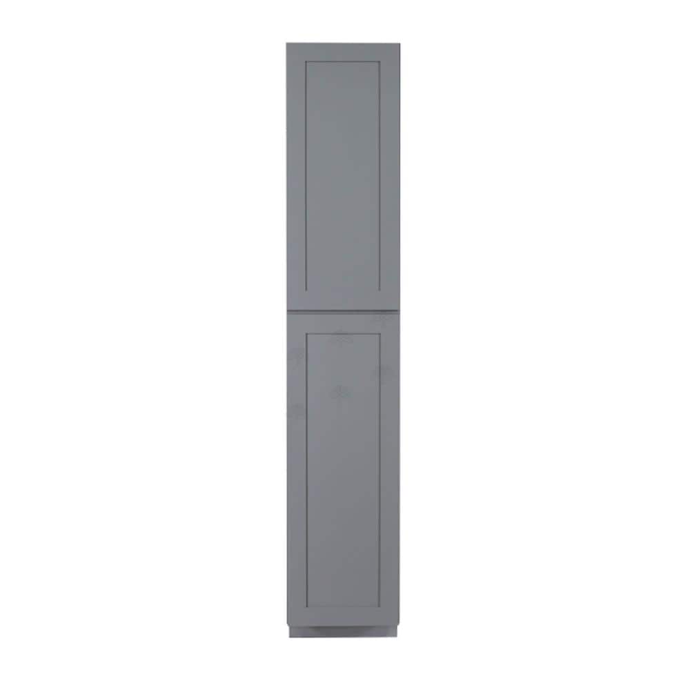 Lancaster Gray Plywood Shaker Stock Assembled Tall Pantry Kitchen Cabinet 18 in. W x 96 in. H x 27 in. D price history on PriceWatchPro