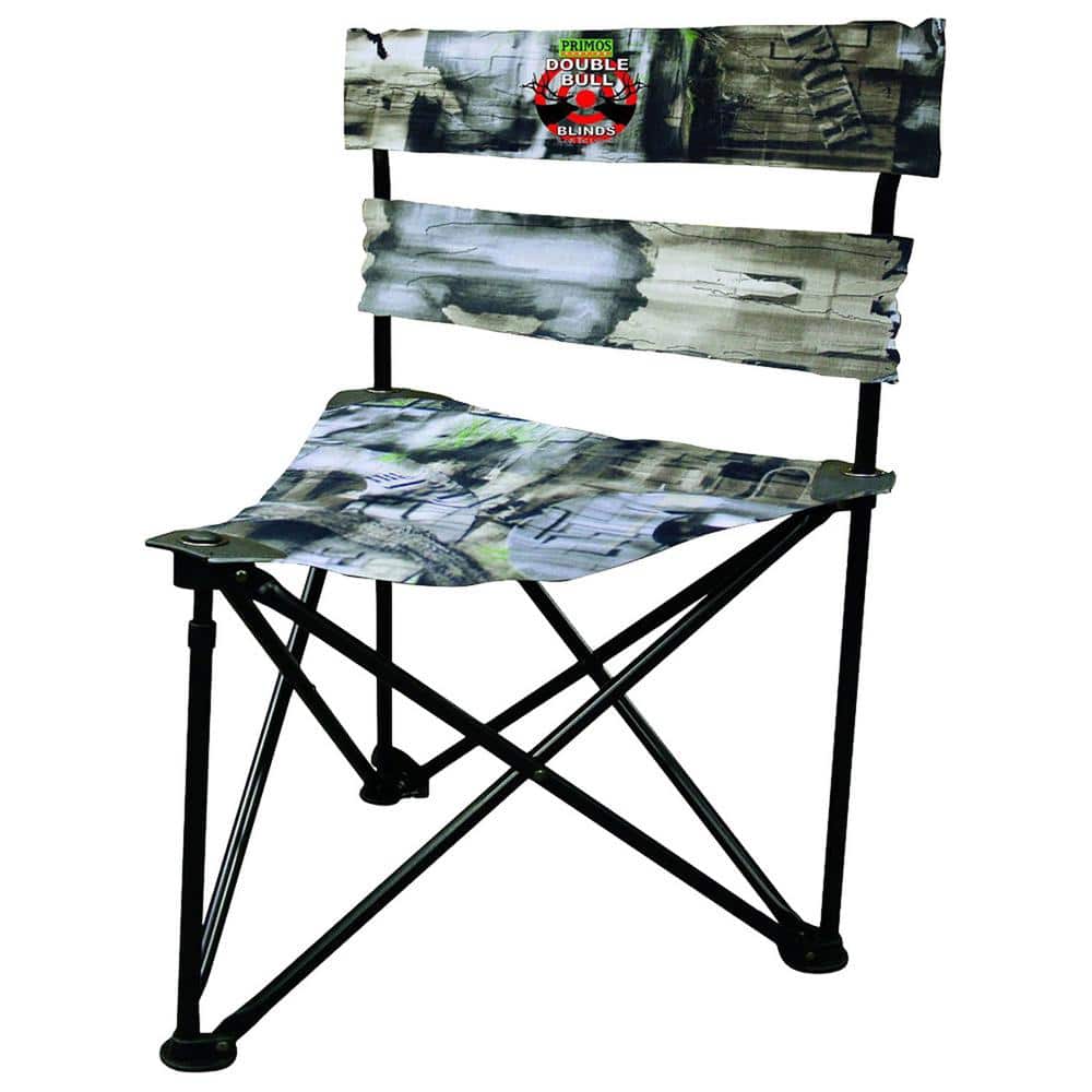 PRIMOS HUNTING Double Bull Ground Blind Hunting Tri Stool with 360-Degree Swivel -  PS60085