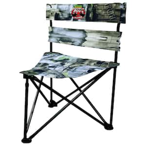 Double Bull Ground Blind Hunting Tri Stool with 360-Degree Swivel