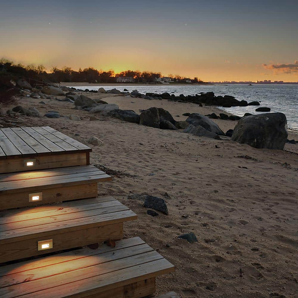 Bronzed Brass 5" Dimmable LED Step and Wall Light