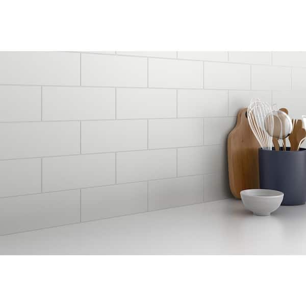 Emser Tile Emser Catch Matte Ice 2 x 8 Ceramic Wall Tile
