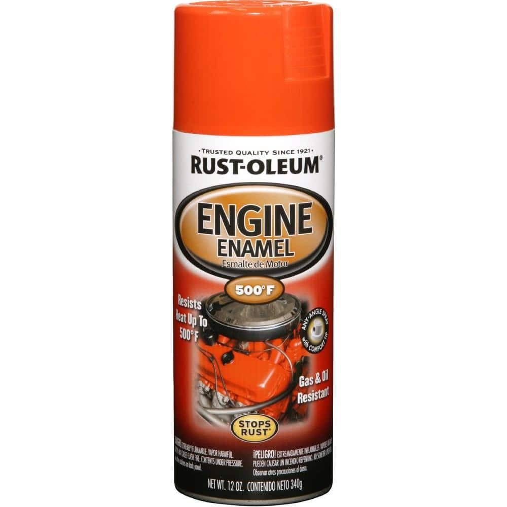 6-Pack of 12 oz Rust-Oleum Brands 248941 Chevy Orange Automotive Engine Enamel Spray Paint