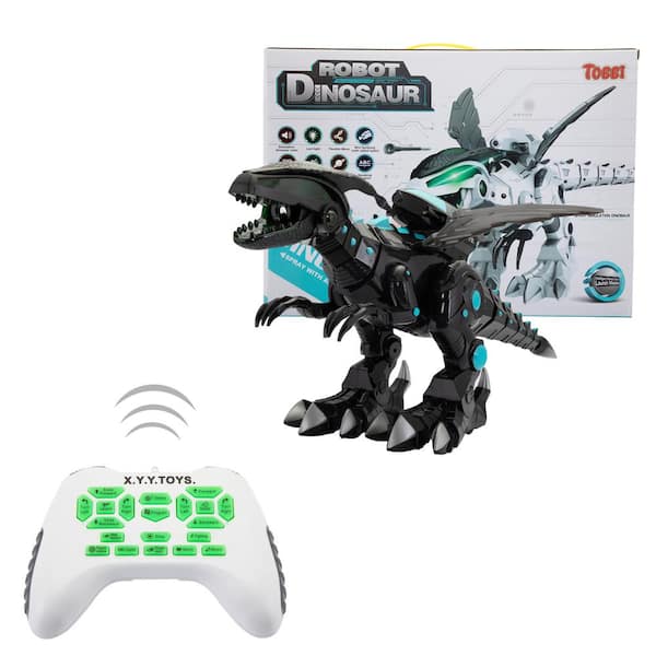 Rc Dancer Xxx Video - TOBBI RC Dinosaur Robot Smart Toy Gift for Kids with Singing Dancing, Black  TH17G0809 - The Home Depot