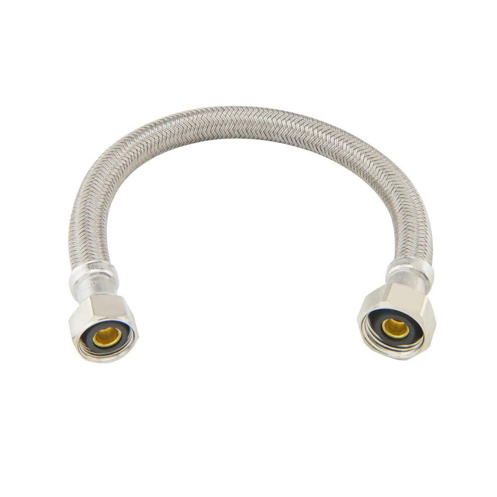 UPC 026613965901 product image for 1/2 in. Compression x 1/2 in. FIP x 12 in. Braided Polymer Faucet Supply Line | upcitemdb.com
