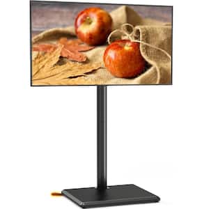 Universal Floor TV Stand with Mount, 32‑65 Inch TVs, 88 lbs Capacity, Height Adjustable Wooden Base