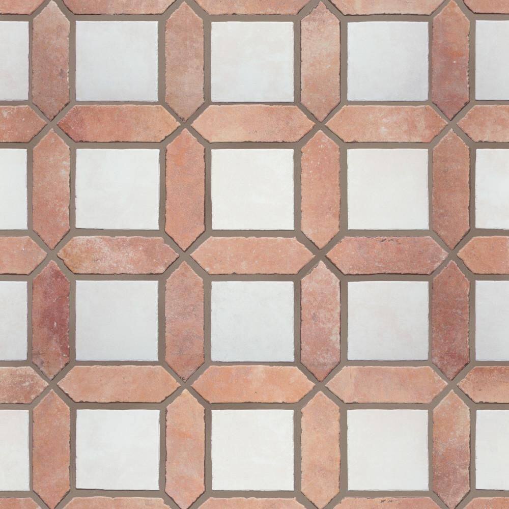 Picket Arenta 15 in. x 23 in. Clay with White Square Porcelain Floor and Wall Tile (11.6 sq. ft. /Case) price history on PriceWatchPro