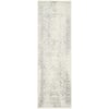 SAFAVIEH Adirondack Ivory/Silver 3 ft. x 18 ft. Border Distressed Runner Rug ADR109C-218