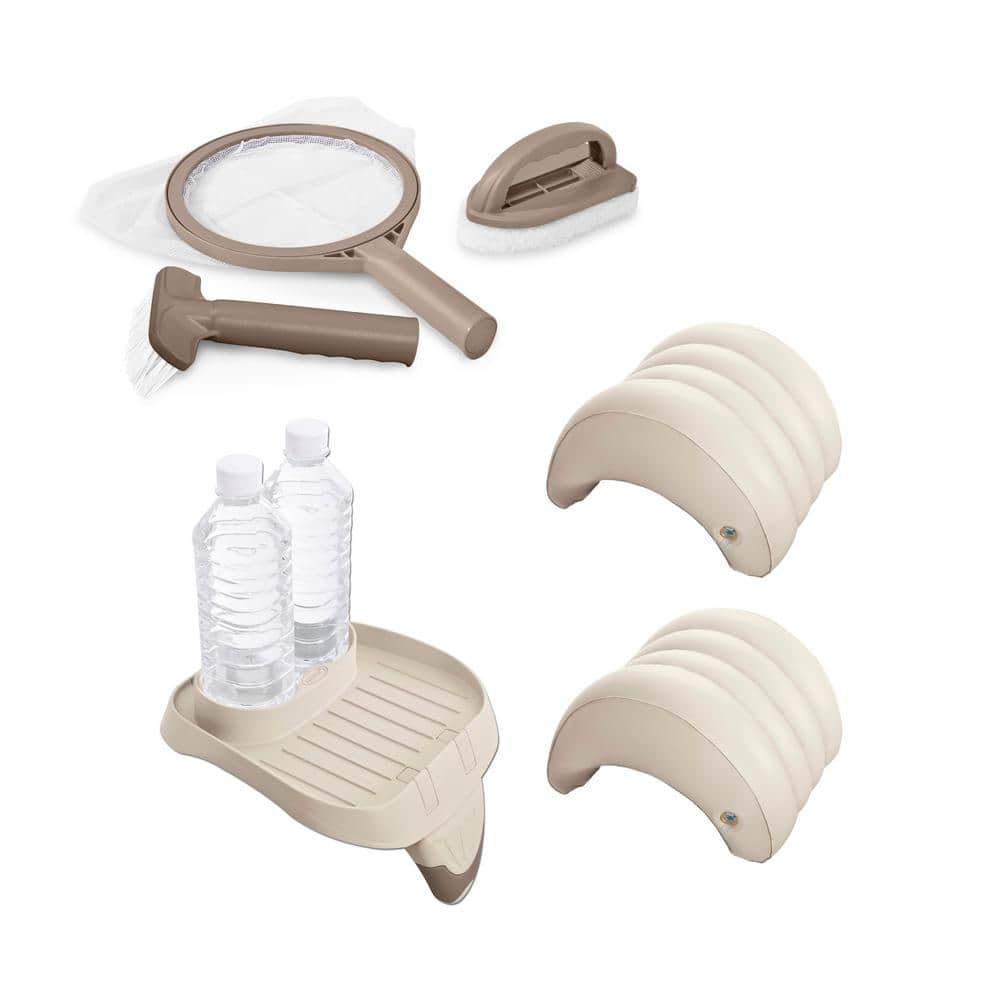 Intex Spa Maintenance Kit, Cup Holder and Tray and Inflatable Spa ...