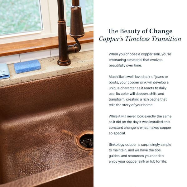 Pollock Undermount Solid Copper 12 in. Single Bowl Kitchen Sink in Aged Copper Pollock Undermount Solid Copper 12 in. Single Bowl Kitchen Sink in Aged Copper