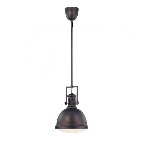 Savoy House Chival 1-Light in English Bronze Shaded Pendant Light