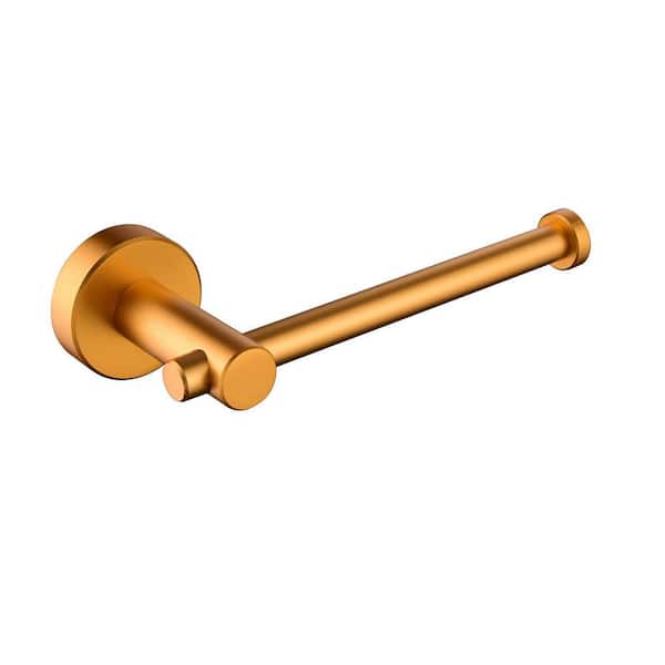 Interbath Wall Mounted Single Arm Toilet Paper Holder in Aluminium Brushed Gold