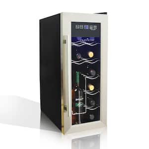 12.25 in. 12-Bottle Electric Wine Chilling Refrigerator Cellar Beverage Cooler