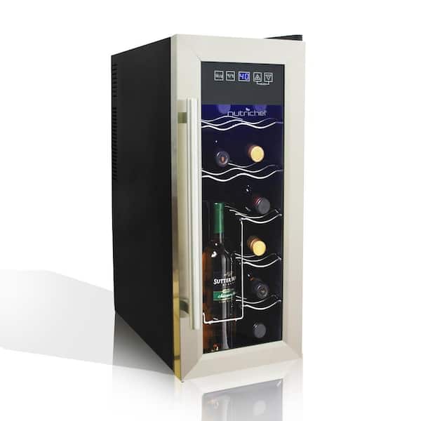 Nutri-Chef Electric Wine Cooler 18-Bottle Wine Chilling Refrigerator Cellar 