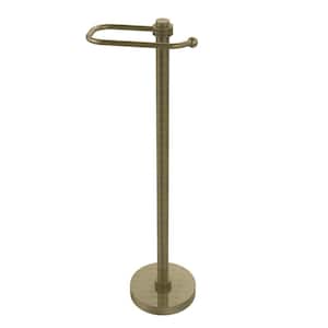 European Style Free Standing Toilet Paper Holder in Antique Brass