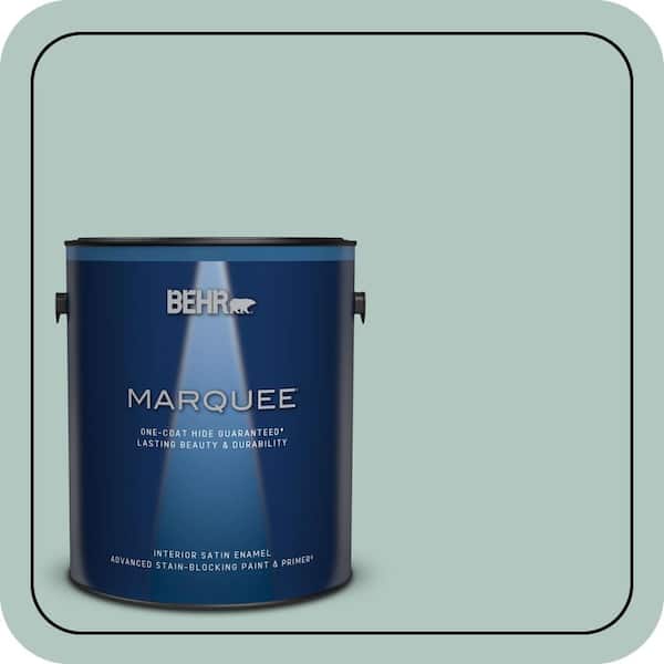 BEHR MARQUEE 1 gal. #S430-2 Fresh Tone Satin Enamel Interior Paint & Primer