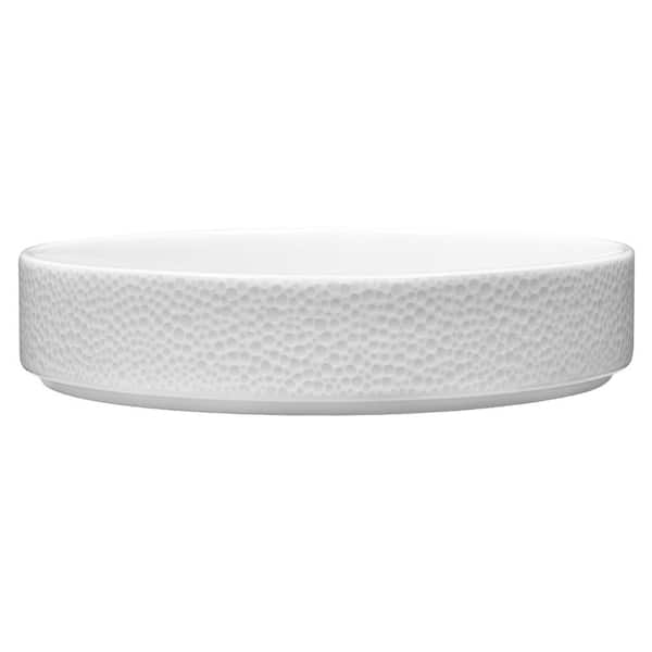 Noritake Colortex Stone White Porcelain Deep Plate 7-1/2 in.