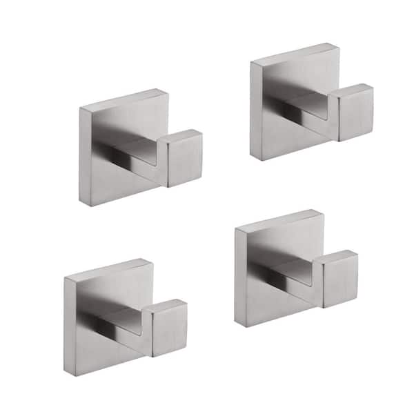 4 -Piece Bath Hardware Set with Mounting Hardware in Brushed Nickel