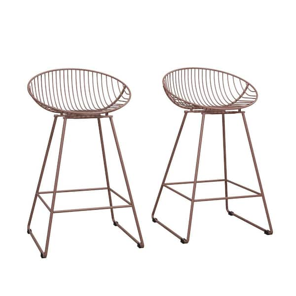 Cosmoliving by cosmopolitan ellis store wire counter stool