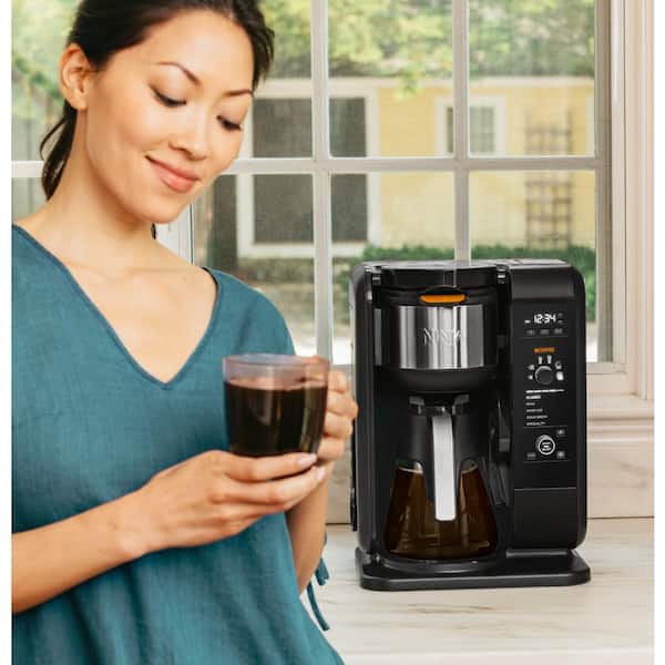 NINJA 6.25-Cup Hot and Cold Brew Programmable Black Drip Coffee Maker  (CP301)