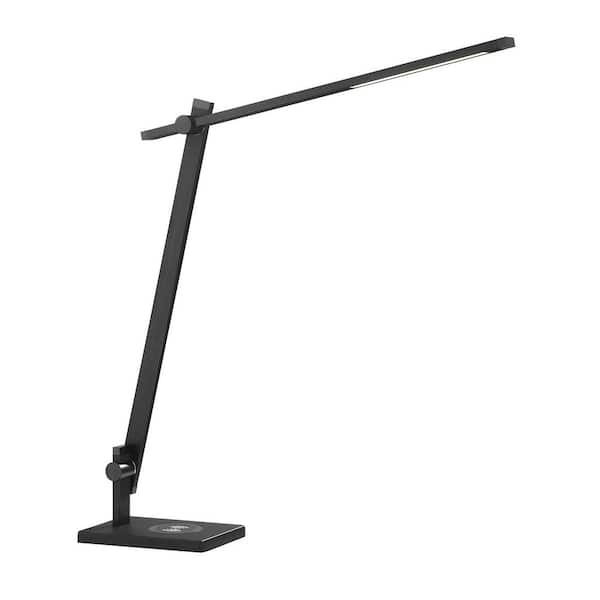 Kendal Lighting AXOIR 20.6 in. Black Dimmable Task and Reading Lamp