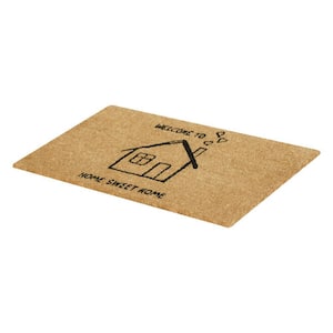 Sweet and Loving Home 18 in. X 30 in. Natural Coir Home Sweet Home Doormat