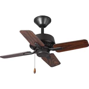 Drift Collection 32" 4-Blade Modern Bronze Ceiling Fan for Small Bedrooms