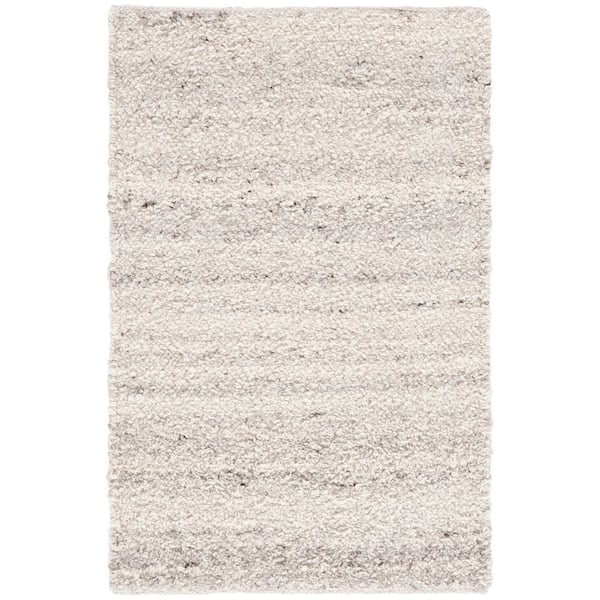 Natura 3 ft. x 5 ft. Taupe/Gray Solid Distressed Area Rug