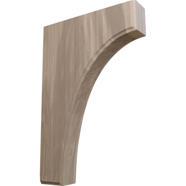 Ekena Millwork 1-3/4 in. x 8 in. x 12 in. Unfinished Wood Walnut Clarksville Corbel
