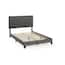 Furinno Laval Stone Twin Button Tufted Bed Frame FB17020T-ST