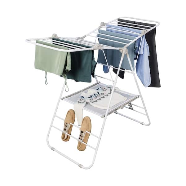 type A Stainless Steel Gullwing Drying Rack, 61.5 x 20 x 38.5-in