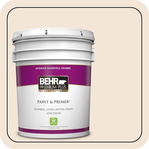 BEHR PREMIUM PLUS 5 gal. #ECC-41-1 Fair Winds Eggshell Enamel Low Odor Interior Paint & Primer