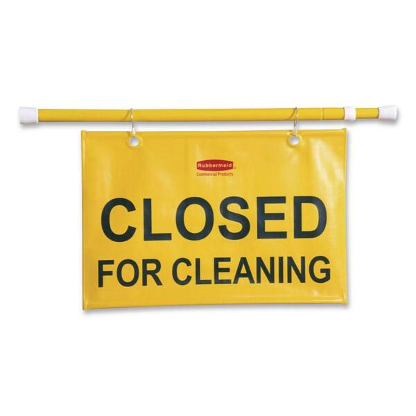 50 in. W x 1 in. D x 13 in. H Site Safety Hanging Sign in Yellow