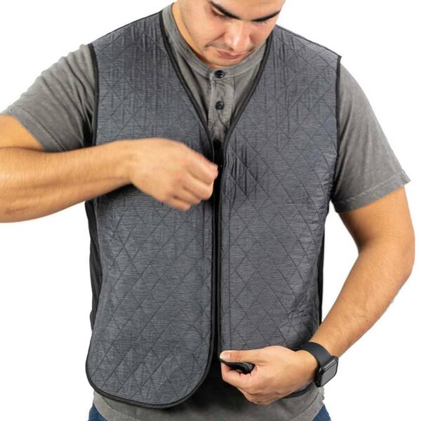 MOBILE COOLING Unisex 4XL Gray Hydrologic@ Evaporative Cooling Vest  MCUV05240821 - The Home Depot