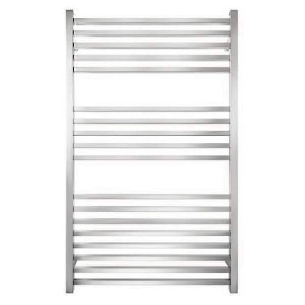 RELN Premium 18-Bar Electric Hardwired Wall Mounted Towel Warmer in Polished Stainless Steel