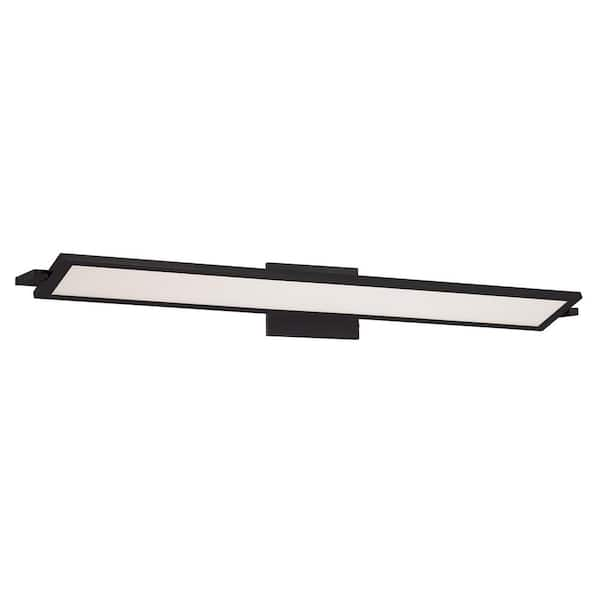 WAC Lighting Line 36 in. Black LED Vanity Light Bar and Wall