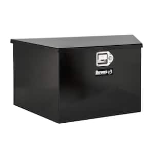 16.38 in. x 15 in. x 35.25 in. Gloss Black Steel Trailer Tongue Truck Tool Box