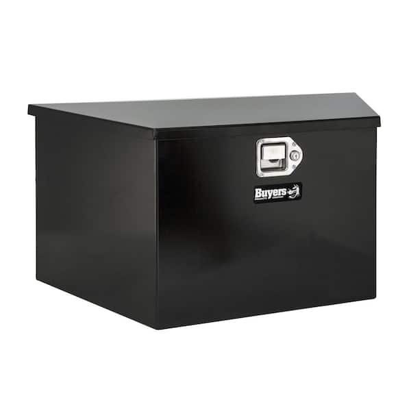 Buyers Products Company 16.38 in. x 15 in. x 35.25 in. Gloss Black Steel Trailer Tongue Truck Tool Box
