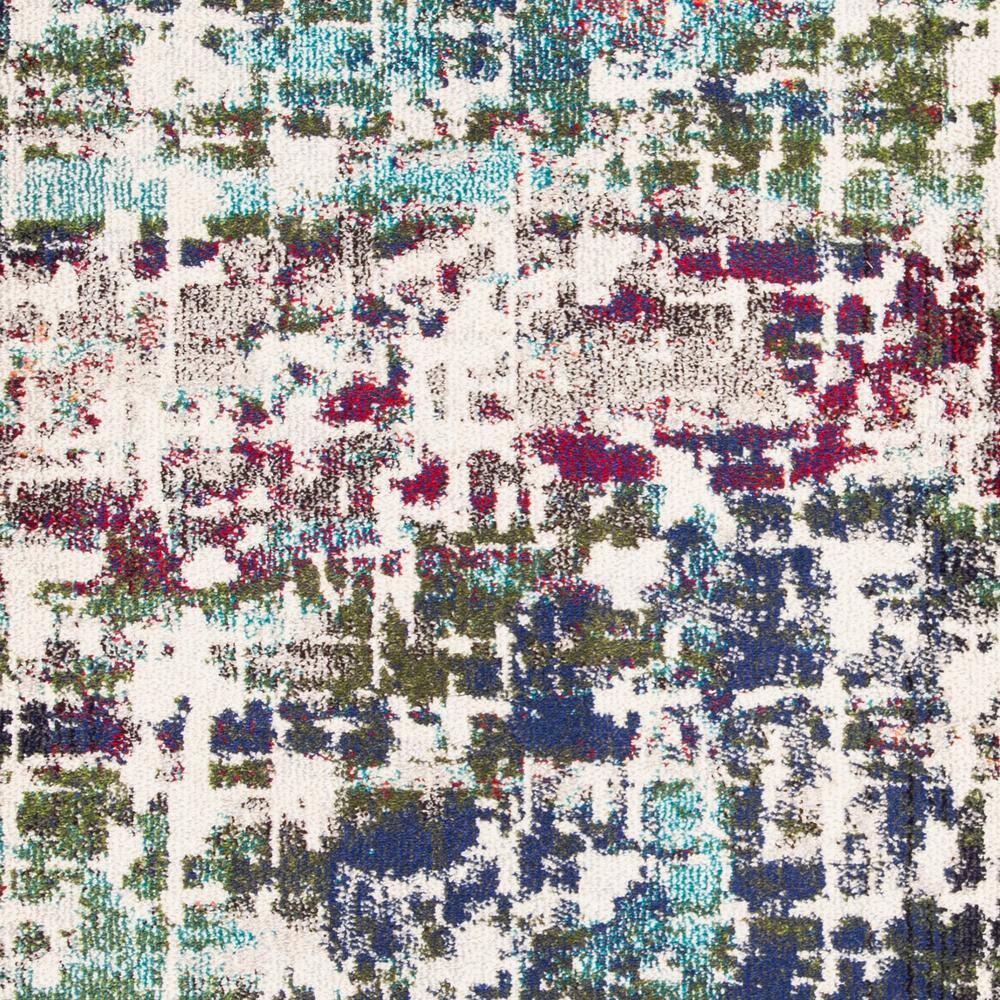 Madison Roswell Vintage Blue 6'7" Square Synthetic Area Rug