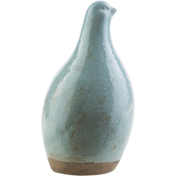 Livabliss Ladena 4.92 in. x 9.45 in. Decorative Bird Sculpture in Sage