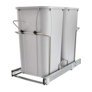 22.5 in. x 13.5 in. x 11.75 in. In Cabinet Pull Out Soft-Close 27 Qt. Trash Can