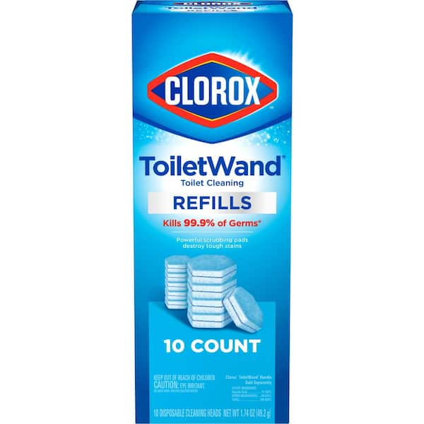 Clorox ToiletWand Disinfecting Refills Toilet Bowl Cleaner Disposable Wand Heads (10-Count)