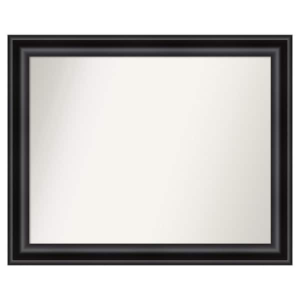 Amanti Art Grand Black 41.75 in. W x 33.75 in. H Custom Non-Beveled Recycled Polystyrene Framed Bathroom Vanity Wall Mirror