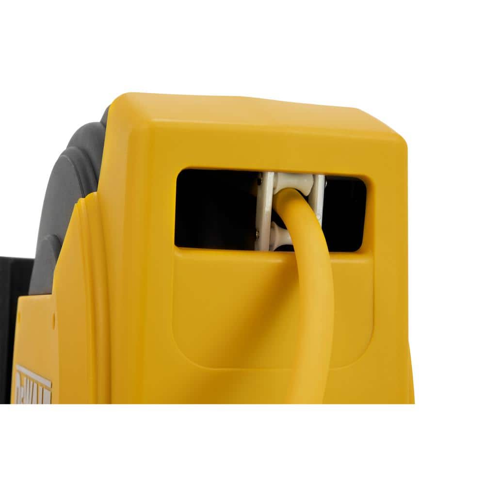 DEWALT 3/8" x 50' Black and Yellow Enclosed Hose Reel