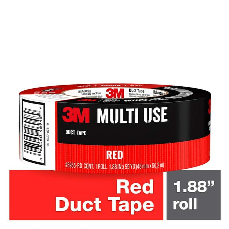 3M 1.88 in. x 55 yds. Red Duct Tape