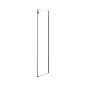 Bel Soft Close 32 in. W x 78.75 in. H Fixed Frameless Shower Door in Black