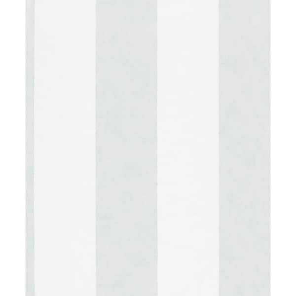 Unbranded Flora Collection Green Thick Stripe Matte Finish Non-Pasted Vinyl on Non-woven Wallpaper Sample