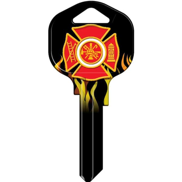 HY-KO Blank Kwikset Fireman Symbol House Key