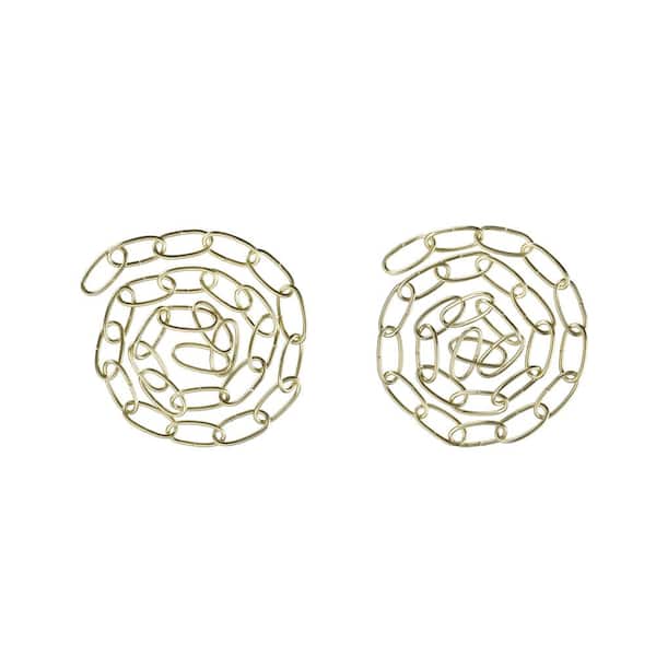 Unbranded Steel 3 ft. Heavy-Duty Chain/Hanging Max.40 lbs. Lighting Fixture/Swag Light/Plant in Brass Plated,11G