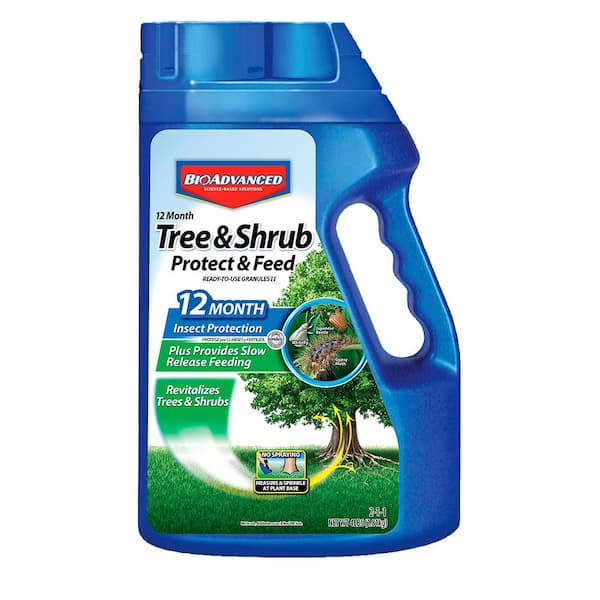 BIOADVANCED 4 lbs. Ready-to-Use Tree and Shrub Protect and Feed Granules